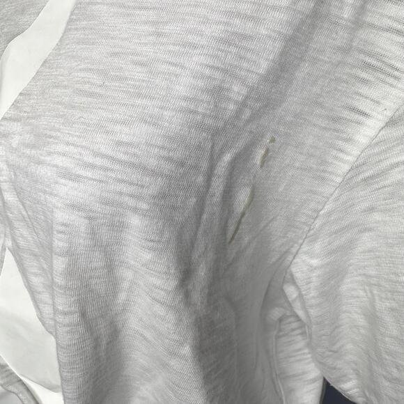 KITH White Graphic Cropped Roll Hem Crewneck T-Shirt Medium - Picture 5 of 8